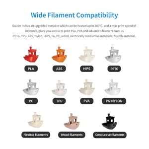 Flashforge-3D-Printer-Guider-IIS-2S-stampante-3D-di-grandi-dimensioni supporta svariati materiali di stampa
